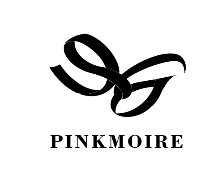 PinkMoire bow ribbon logo