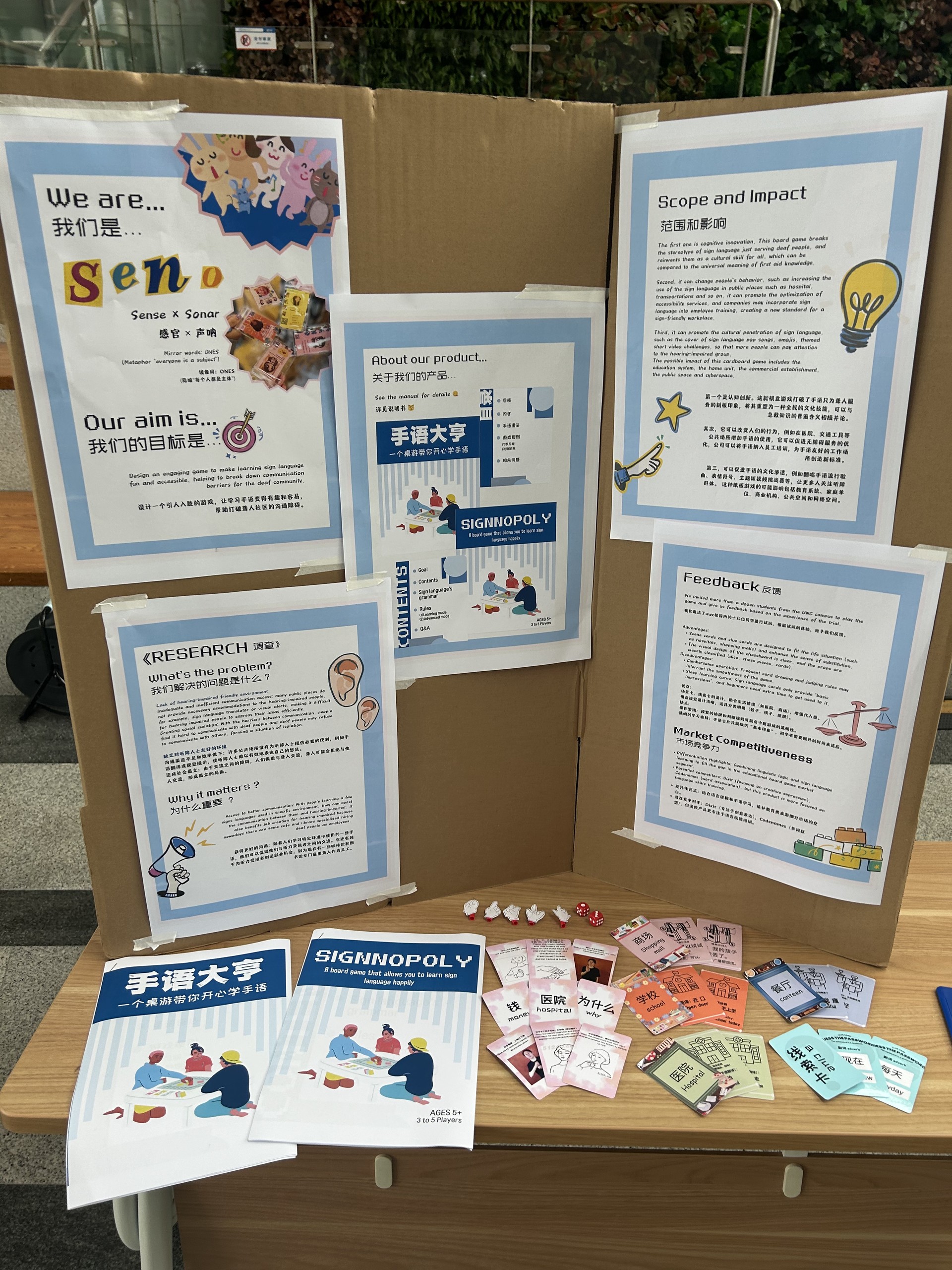 SIGNNOPOLY research board and game